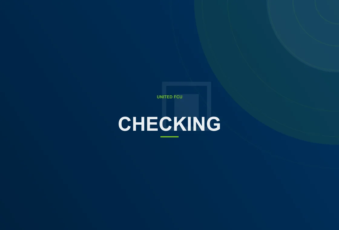 United FCU digital banking user checking payment confirmations