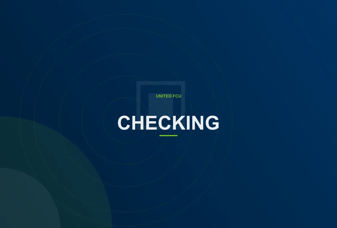 United FCU digital banking user checking payment confirmations
