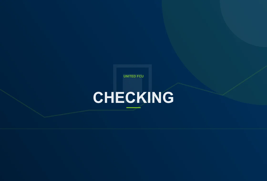United FCU customer viewing recent checking deposits on a laptop screen