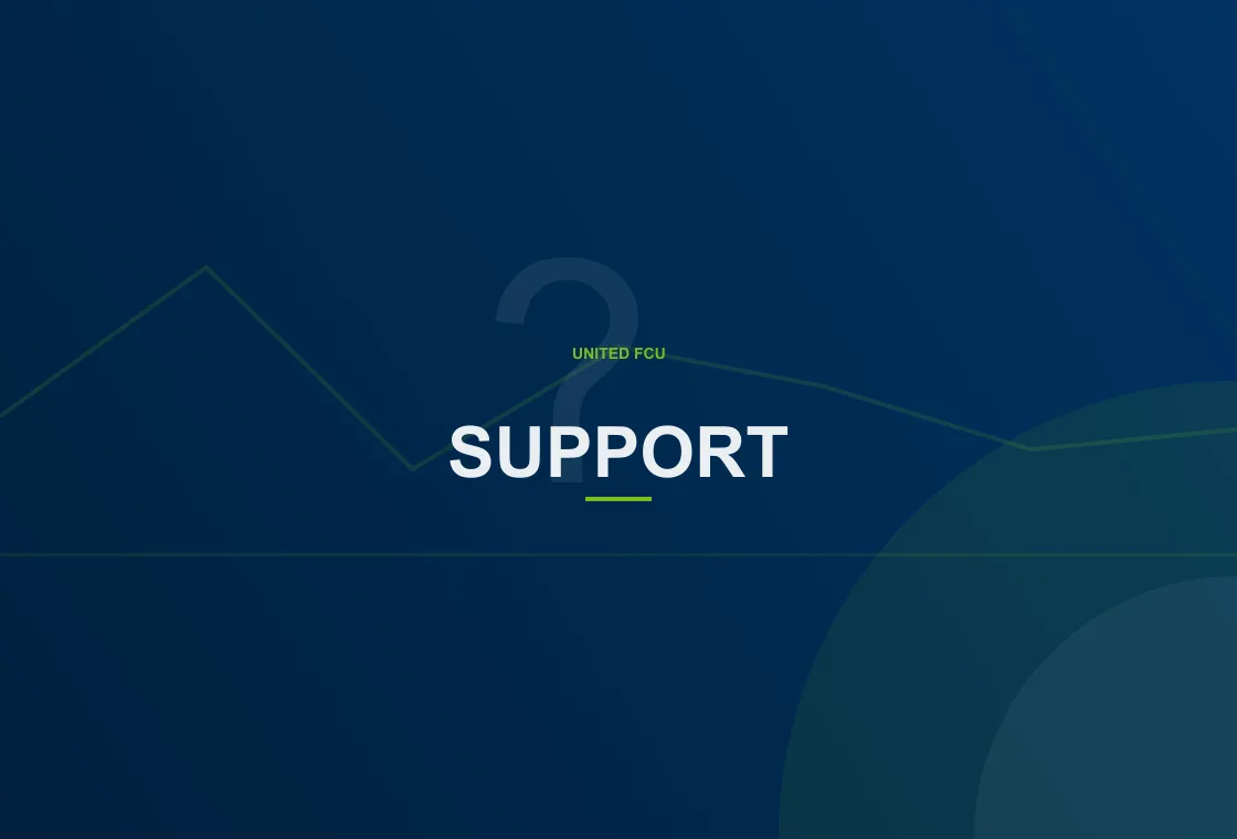 United FCU online banking user viewing What is the definition of a help center account information