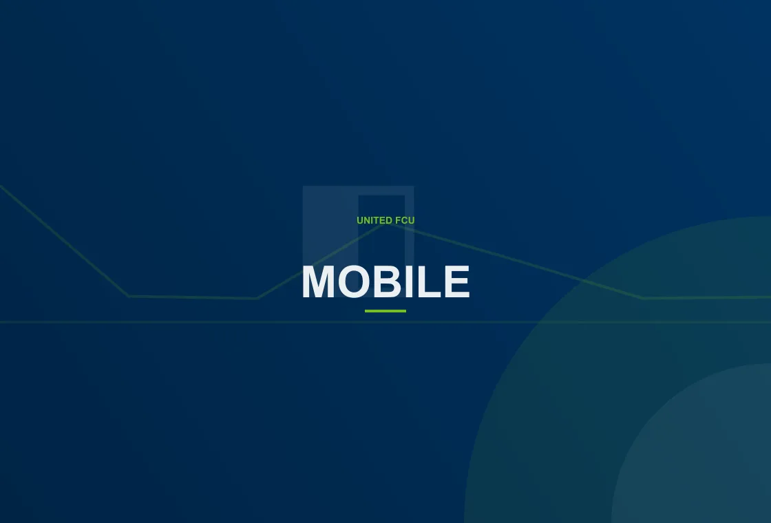 United FCU online banking user viewing What are the key mobile banking features account information