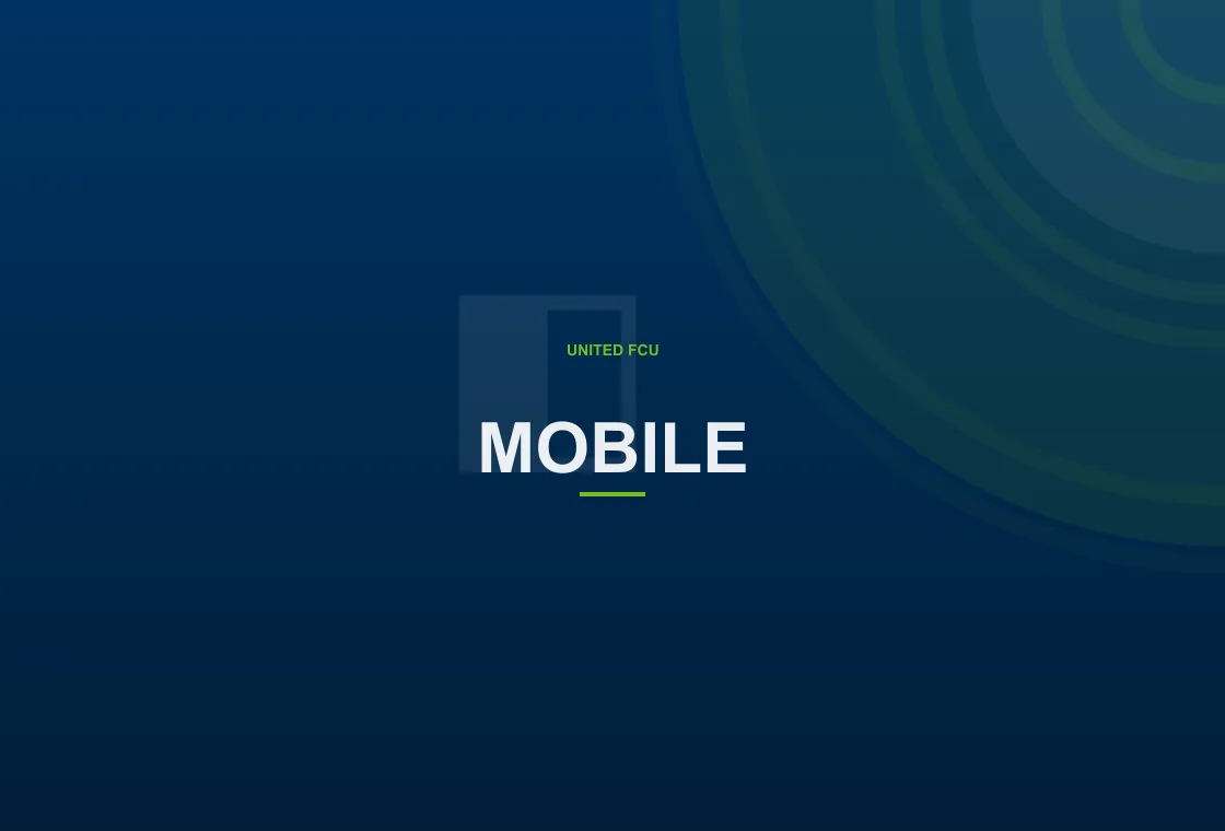 United FCU member exploring digital wallet through secure online banking
