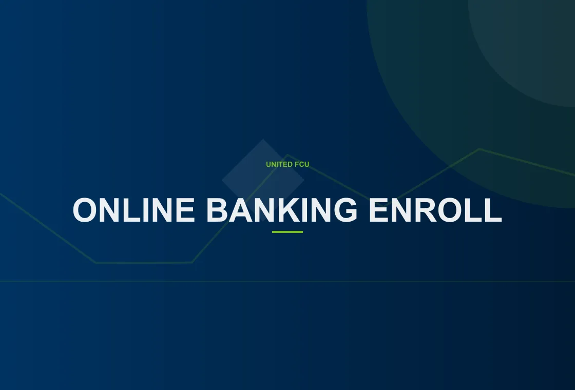 United FCU customer following online banking MFA setup enrollment steps on a phone