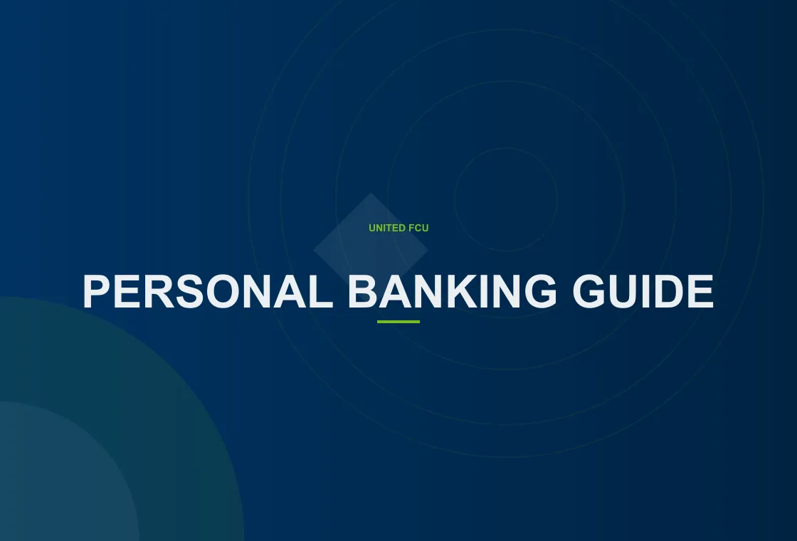 United FCU member exploring checking accounts through secure online banking