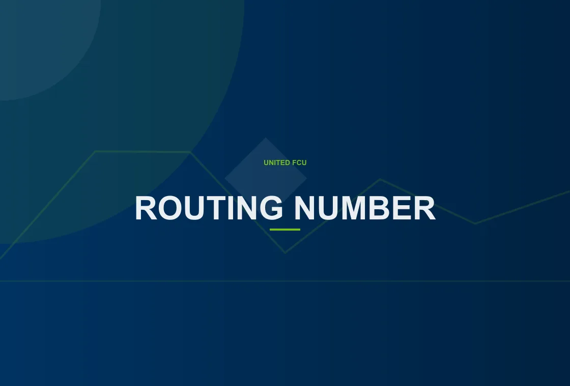 United FCU online banking user viewing How does the nine-digit code break down account information