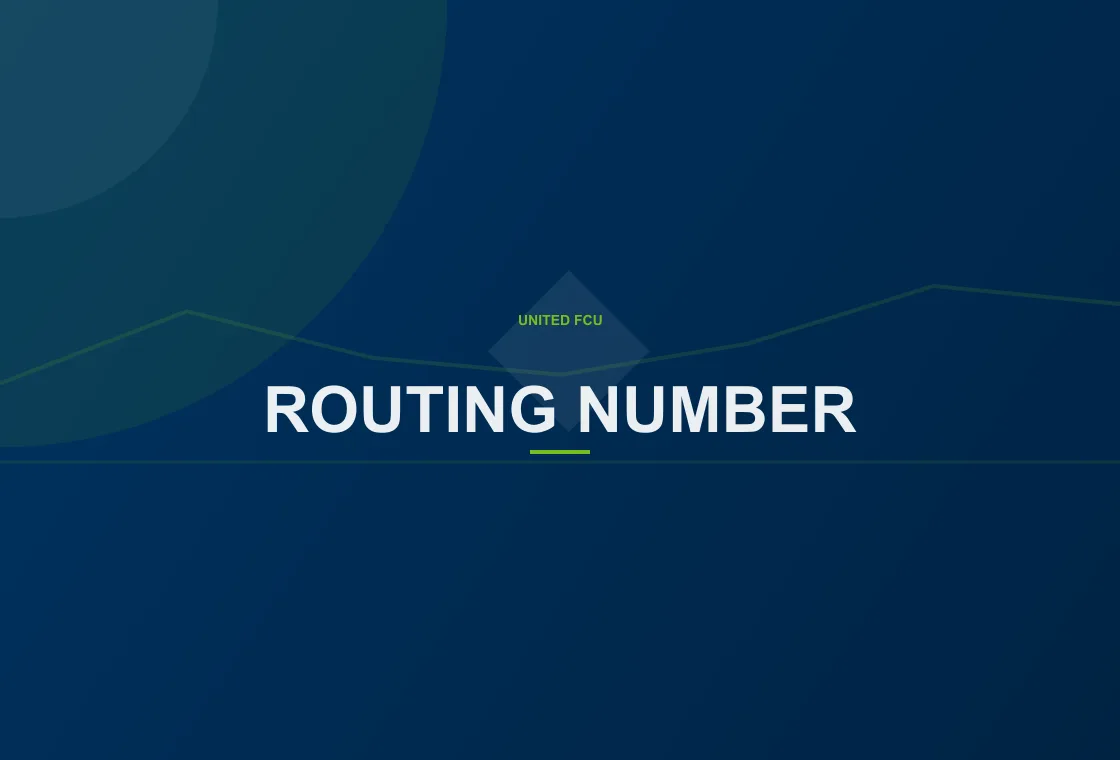 United FCU online banking user viewing How can you find your routing number in online banking account information