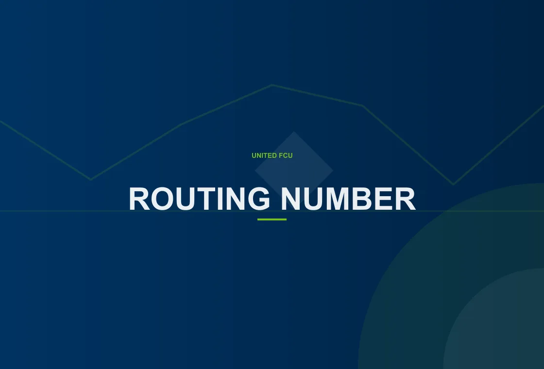 United FCU member checking What is the difference between routing and account numbers features in online banking