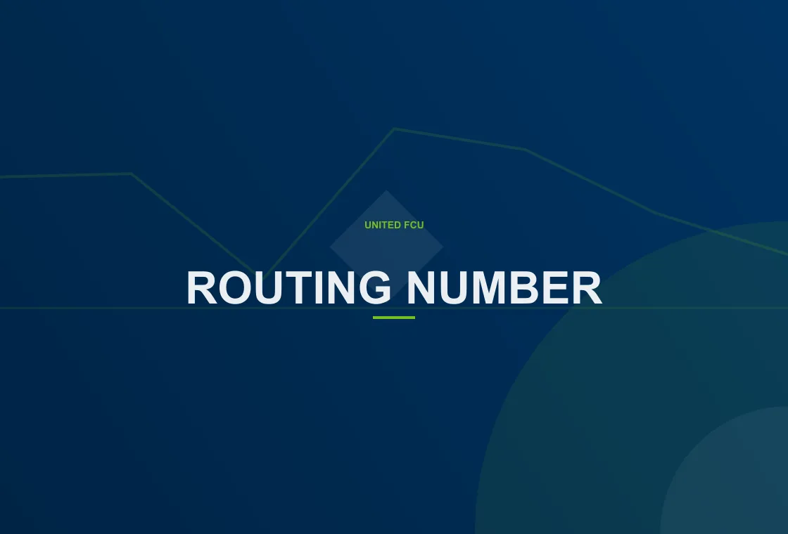 United FCU customer reviewing United Federal Credit Union routing number details on a digital banking screen